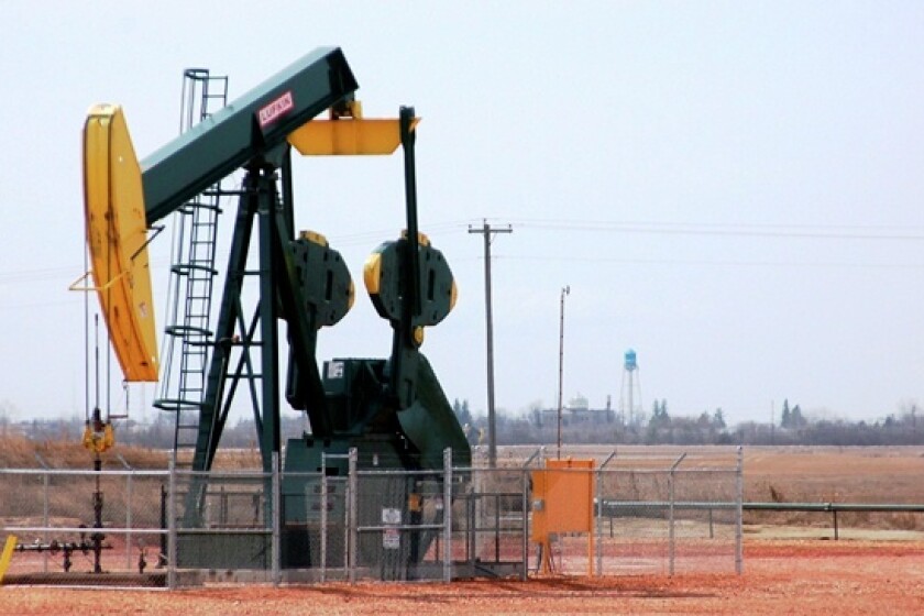 Aerial view of a cityscape Fayetteville Shale Royalties